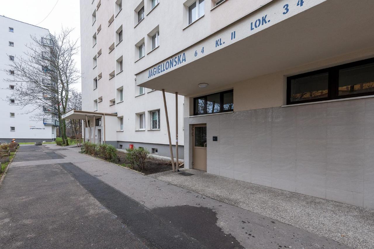 Jagiellonska 64 Prywatne Mieszkanie Z Oddzielna Sypialnia I Balkonem Samodzielne Zameldowanie! Self Check-In System! 바르샤바 외부 사진